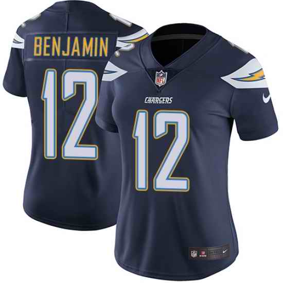 Nike Chargers #12 Travis Benjamin Navy Blue Team Color Womens Stitched NFL Vapor Untouchable Limited Jersey